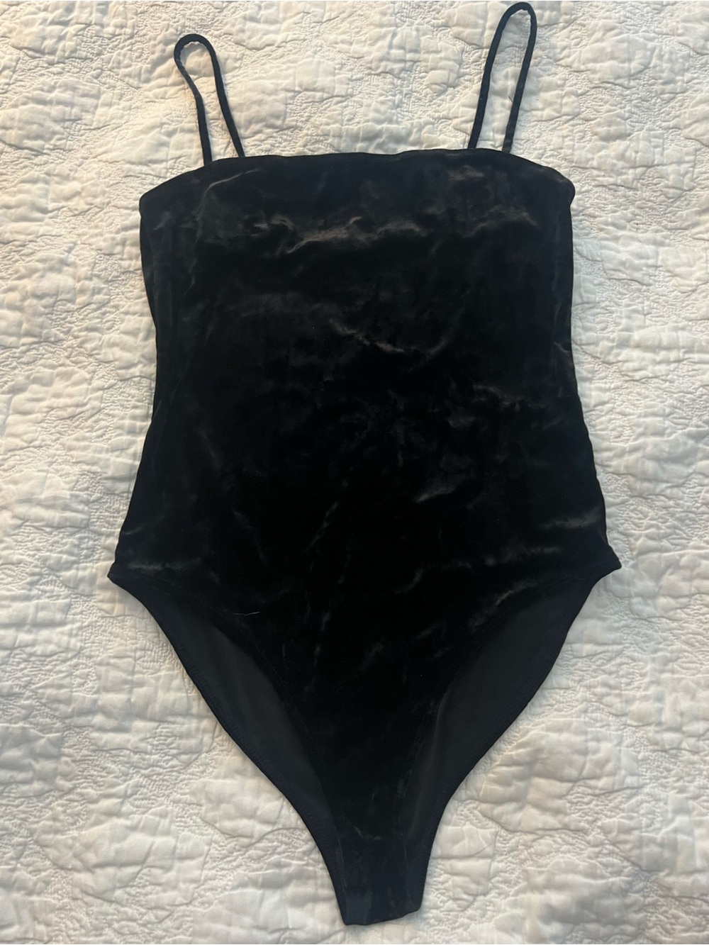 Forever 21 Black Velvet-Look Kids One-Piece